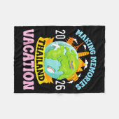 Couverture Polaire Thailand Vacation 2026 Travel Making Memories Fami (Devant (Horizontal))