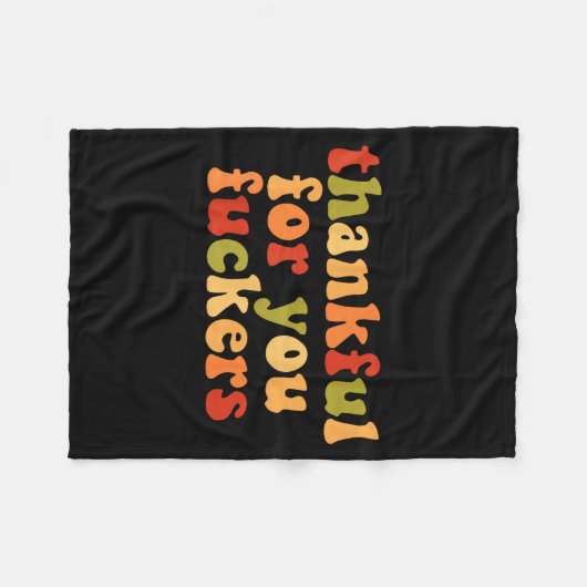 Couverture Polaire Thankful For You Forers (Devant (Horizontal))