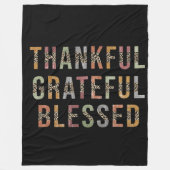 Couverture Polaire Thankful, Grateful, Blessed (Devant)