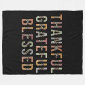 Couverture Polaire Thankful, Grateful, Blessed (Devant (Horizontal))