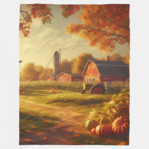 Couverture Polaire Thanksgiving/Automne/Automne/Automne sur la ferme