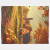 Couverture Polaire Thanksgiving/Automne/Automne/Automne sur la ferme (Devant (Horizontal))