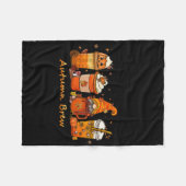 Couverture Polaire Thanksgiving Automne Brew Automne Café Citrouille  (Devant (Horizontal))