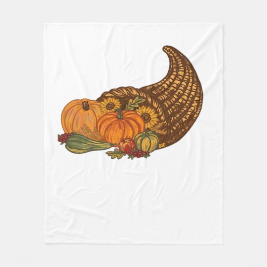 Couverture Polaire Thanksgiving Cornucopia Classic T-Shirt (Devant)