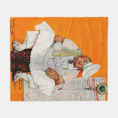 Couverture Polaire Thanksgiving Day Blues (Devant (Horizontal))