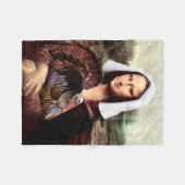 Couverture Polaire Thanksgiving Mona Lisa Pilgrim (Devant (Horizontal))