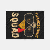 Couverture Polaire Thanksgiving Squad Turkey Day Fall Matching Women (Devant (Horizontal))