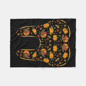 Couverture Polaire Thanksgiving Tooth mignonne Automne Dents Dentiste (Devant (Horizontal))