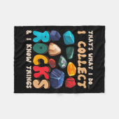 Couverture Polaire That's Do I Collect Rocks And I Know Things Geolog (Devant (Horizontal))