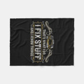 Couverture Polaire That's What I Do I Fix Stuff And I Know Things Fun (Devant (Horizontal))