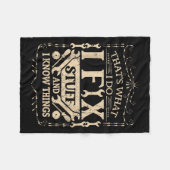 Couverture Polaire That's What I Do I Fix Stuff And Know Things Funny (Devant (Horizontal))