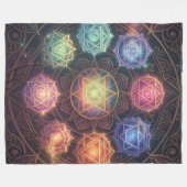 Couverture Polaire The 7 Chakras´8 (Devant (Horizontal))