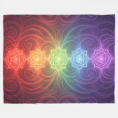 Couverture Polaire The 7 Chakras´9 (Devant (Horizontal))