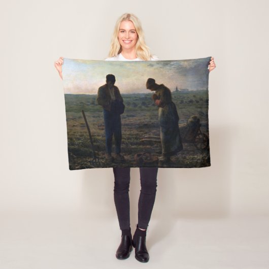 Couverture Polaire The Angelus, Jean-François Millet, 1857-1859 (En situation)