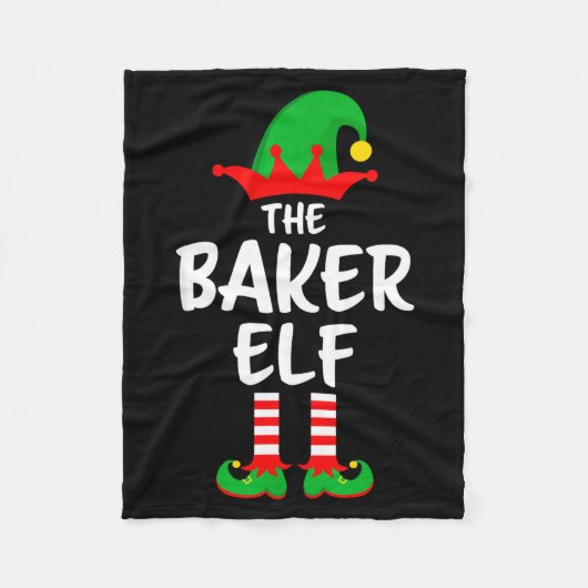 Couverture Polaire The Baker Elf Matching Family Christmas (Devant)
