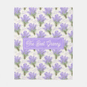 Couverture Polaire The Best Granny Lavender Floral Cozy Fleece Blanke (Devant)