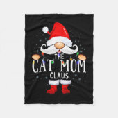 Couverture Polaire The Cat Mom Claus Christmas Matching Pajama Men Wo (Devant)