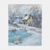 Couverture Polaire "Thé chaud" (Devant)