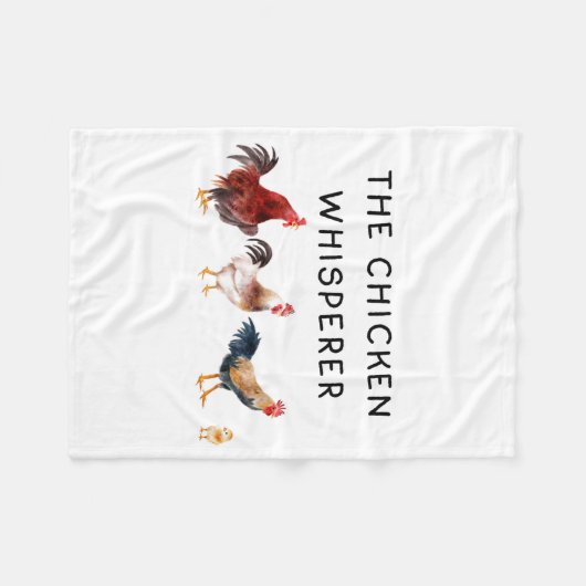 Couverture Polaire The Chicken Whisperer Funny  (Devant (Horizontal))