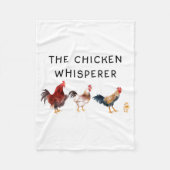 Couverture Polaire The Chicken Whisperer Funny  (Devant)