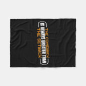 Couverture Polaire The Comeback Is Always Greater Than The Setback -- (Devant (Horizontal))