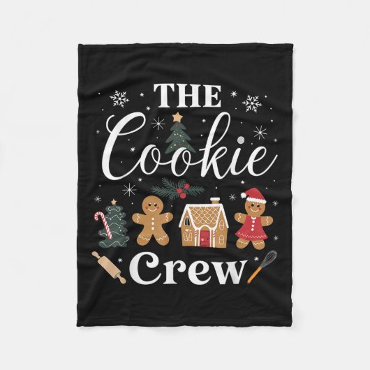 Couverture Polaire The Cookie Crew Christmas Baking Cookie Lover Kids (Devant)