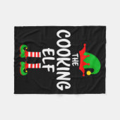 Couverture Polaire The Cooking Elf Matching Family Christmas  (Devant (Horizontal))