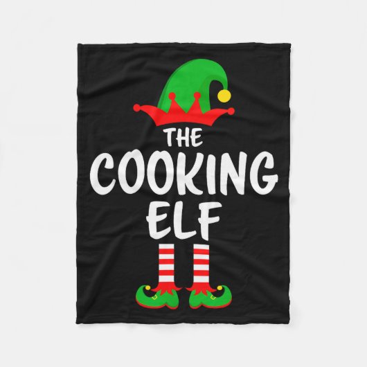 Couverture Polaire The Cooking Elf Matching Family Christmas  (Devant)
