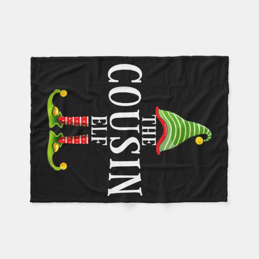 Couverture Polaire The Cousin Elf Funny Matching Pajama Xmas  (Devant (Horizontal))