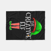 Couverture Polaire The Creative Elf Family Matching Group Christmas  (Devant (Horizontal))