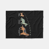 Couverture Polaire The Evolution Of A German Shepherd - Dog Owner Pet (Devant (Horizontal))