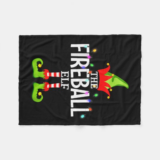 Couverture Polaire The Fireball Elf Christmas Matching Pajamas  (Devant (Horizontal))