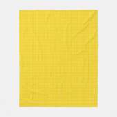 Couverture Polaire The front features a bright yellow checkered  (Devant)