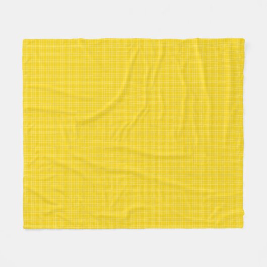 Couverture Polaire The front features a bright yellow checkered  (Devant (Horizontal))