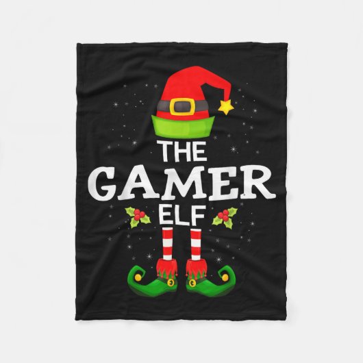 Couverture Polaire The Gamer Elf Christmas Family Matching Pajama (Devant)