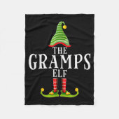 Couverture Polaire The Gramps Elf Funny Matching Pajama Xmas  (Devant)