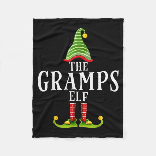 Couverture Polaire The Gramps Elf Funny Matching Pajama Xmas  (Devant)