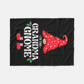 Couverture Polaire The Grandma Gnome Funny Family Matching Group Chri (Devant (Horizontal))