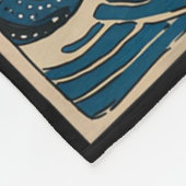 Couverture Polaire The Great Wave Kanagawa Funny Japanese Surfing Cat (Coin)