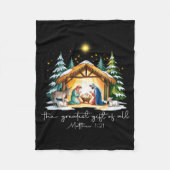 Couverture Polaire The Greatest Gift For All Christmas Nativity Jesus (Devant)