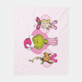 Couverture Polaire The Grinch Crew in Pink Valentine's Portrait (Devant)
