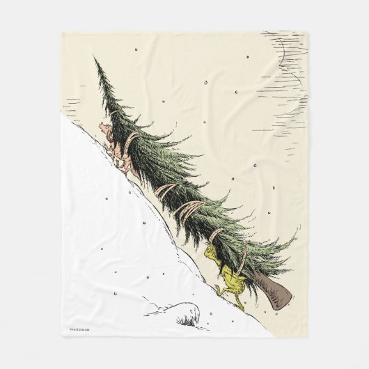 Couverture Polaire The Grinch & Max Return the Christmas Tree (Devant)