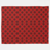 Couverture Polaire The image shows a reversible blanket with a red (Devant (Horizontal))