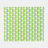 Couverture Polaire Thé japonais Matcha Green Latte Teacup Foin (Devant (Horizontal))