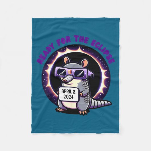 Couverture Polaire The Kids Ready Total Solar Eclipse Armadillo (Devant)