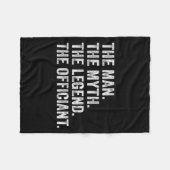 Couverture Polaire The Man The Myth The Legend The Officiant Funny Qu (Devant (Horizontal))