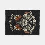 Couverture Polaire The Marisa Butterfly Skull Change Begin With Disco (Devant (Horizontal))