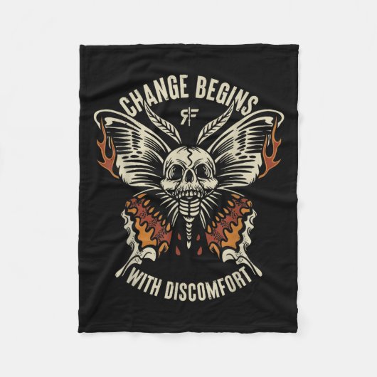 Couverture Polaire The Marisa Butterfly Skull Change Begin With Disco (Devant)