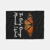 Couverture Polaire The Only Orange Monarch Elegant Butterfly Nature L (Devant (Horizontal))