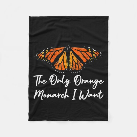 Couverture Polaire The Only Orange Monarch Elegant Butterfly Nature L (Devant)